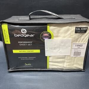Bedgear Performance Sheet Set Hypoallergenic Hyper-Cotton Cal King Size New